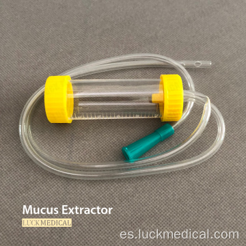 Tubo de extractor de moco de un solo uso